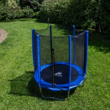 Батут DFC Trampoline Fitness с сеткой 8ft, синий